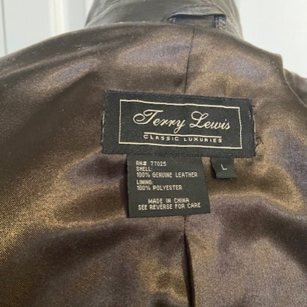 Terry Lewis leather coat - Picture 3 of 3